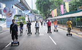 The kl car free morning was initiated as part of a goal to reduce carbon emissions in the city by 40 per cent by 2020. Kl Car Free Morning Ninebot Segway Malaysia