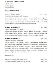 Sample Marketing Director Resume Cv Template Resume Template Resume Templates Resume Words