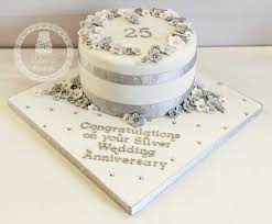 Anniversary Cakes By Cakes At Rachel S Silver Wedding Anniversary Cake 25th Wedding Anniversary Cakes Diamond Wedding Anniversary Cake