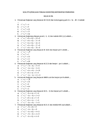 02 mei, 2021 posting komentar. Soal Uas Matematika Peminatan Mia Kelas X Semester 1 Masnurul