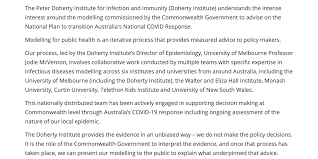The peter doherty institute for infection and. Doherty Institute On Twitter Statement Regarding The Doherty Institute Modelling Https T Co 4u1zzm8igr