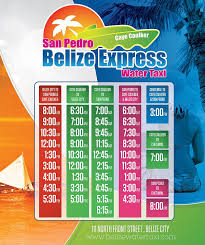 Belize Water Taxi San Pedro Belize Belize City Caye Caulker