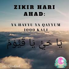 Namun begitu, anda tidak perlu terikat dengan bilangan ini. Paling Laju Zikir Hari Ahad