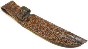 Alligator skin knife sheath