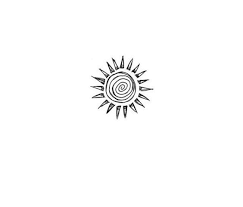Simple Sun Drawing Black And White Google Search Small Shoulder Tattoos Tattoos Creative Tattoos