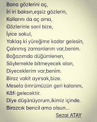 Sezai Atay Biraz Vakit Ayirsak Bize Mesela Omrumuzun Geri Kalanini Kafi Gelecektir Diye Dusunuyorum Ikimiz Icinde Guzel Soz Ozlu Sozler Alintilar