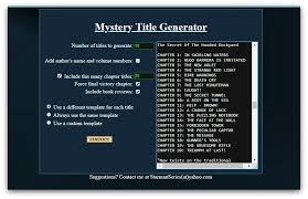 Book Title Generator Best 21 Free Book Name Generators List Squibler