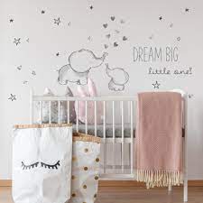 Tiny But Mighty Wall Stickers Elephant Baby Rooms Baby Room Wall Baby Room Themes