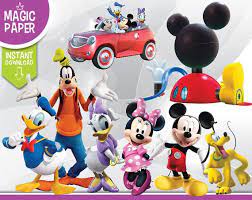 Mickey Mouse Clubhouse Clipart Disney Digital 300 Dpi Png Images Photos Scrapbook Digital C Mickey Font Mickey Mouse Clipart Mickey Mouse Clubhouse Party