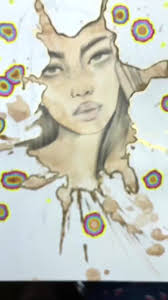 Mesmerizing Drawing with Coffee ☕️✍🏻