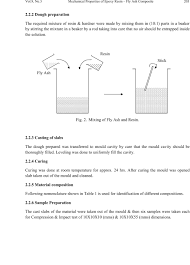 Mechanical Properties Of Epoxy Resin Fly Ash Composite