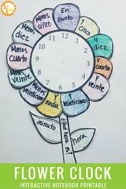 Telling Time In Spanish Printable Interactive Notebook Activity Telling Time In Spanish Interactive Notebooks Time In Spanish