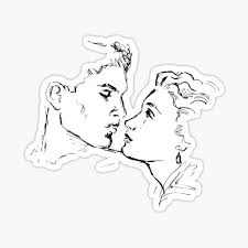See woman man kiss stock video clips. Kissing Man Woman Stickers Redbubble