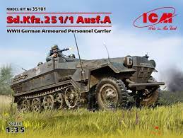 Sdkfz 251/1 armored personnel carrier. Sd Kfz 251 1 Ausf A Icm 35101