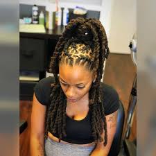 Braided Loc Ponytail Locs Hairstyles Natural Hair Styles Dreadlock Hairstyles Black