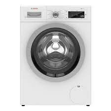 Bosch 500 Series 24 In 2 2 Cu Ft 240 Volt Home Connect Stackable White Front Load Compact Washing Machine Energy Star Waw285h1uc The Home Depot