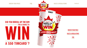 One of canada's most recognized marketing campaigns is going fully digital as tim hortons swaps out printed messages under rolled up coffee rims for scanning a loyalty card or app. Tim Hortons Roll Up The Rim To Win Special Canada 150 Edition