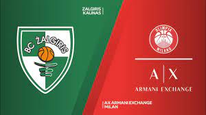 2021/22, first qualifying round, 1st leg Zalgiris Kaunas Ax Armani Exchange Milan Highlights Turkish Airlines Euroleague Rs Round 26 Youtube