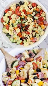 Der Mexikanische Taco Salat Mit Avocadodressing 4 Smartpoints Schmeckt Genauso Lecker Wie Er Aussi Pasta Salad With Tortellini Pasta Salad Italian Tortellini