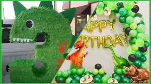 Ideas Decoracion Sencilla Para Fiesta De Dinosaurios Decoracion De Cumpleanos Youtube
