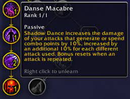 Danse macabre wow