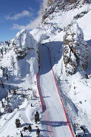 The town staged the winter olympics in the 1950s and is a popular stop on the world cup skiing circuit for the women's speed. Ski Paradise Cortina D Ampezzo Races
