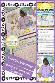 Freebie Weather Rain Hail And Snow Oh No Writing Activities Daily 5 Activities Free Classroom Resources