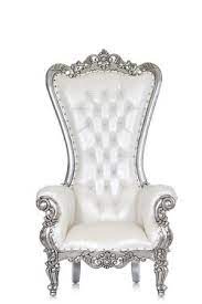 Shop with us to be royal! Queen Tiffany Throne Chair White Silver Throne Chair Chair Royal Chair