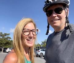 Before bike bobble, Biden takes Herring Point selfie