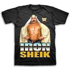 All merchandise is owned by the iron sheik. Iron Sheik Pose Wwe Legends Mens T Shirt Extreme Wrestling Shirts