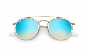 Find great deals on ebay for lunettes ray ban. Lunettes De Soleil Ray Ban Round Double Bridge En Or Et Verres Bleus Flash Rayban Lunettes Round Lunettes De Soleil Ray Ban Lunettes Solaire Ray Ban