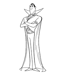 Hotel Transylvania Count Dracula Colouring Image