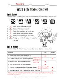From explorations of plant and animal life cycles all the way to weather patterns, layers of the earth, and the planets of our solar system, these second grade science worksheets use fascinating facts and engaging illustrations to bring science to life for your students. Safety In The Science Classroom Worksheet By Adventures In Science