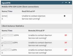 Openvpn Connection Status Unable To Contact Daemon Issue 2610 Opnsense Core Github