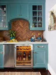 Planning to renovate your kitchen but have no idea where to start? New Kitchen Cabinet Paint Color Inspiration Addicted 2 Decorating Teal Kitchen Cabinets Kitchen Remodel Kitchen Backsplash Designs