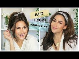 A low ponytail with a crystal headband is ideal for any special occasions. Easy Headband Hairstyles Youtube