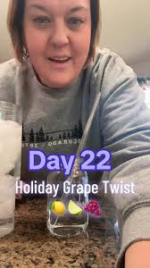 🎄 DAY 22: Holiday Grape Twist Today's Christmas Water is Holiday Grape  Twist and she is crisp, refreshing, and a total switch from the sweeter  mixes. Grape, lemon, and lime come together