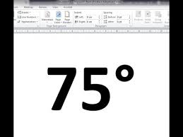 If you know the character code. How To Insert Degree Symbol In Ms Word Youtube