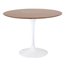 Flower Table Wood Top 36 In 2020 Tulip Dining Table Dining Table Lippa Table