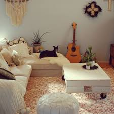 プフのある部屋 マクラメタペストリー プフ ビーチ diy などのインテリア実例 2017 10 23 16 06 01 roomclip ルームクリップ インテリア 模様替え ボヘミアン インテリア