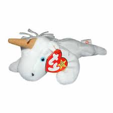 Ty Beanie Baby Mystic Mwmt Unicorn Tan Horn Yarn Mane 1994 8421040070 Ebay