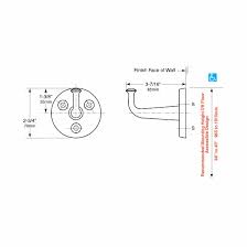 Coat hook height from floor. Bobrick Heavy Duty Hook Exposed Mounting B 211 Partition Plus