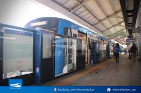 This underground line is template:convert long with 31 stations (excluding bukit brown) and is fully automatically operated. Mrt Blue Line Tao Poon Tha Phra Extension Tha Phra To Tao Poon By Happy Blue Line Train The Complete Bangkok Circle Line Railtravel Station