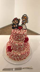 Mario Themed Wedding Cake Http Ift Tt 2okab2q Gamer Wedding Cake Rustic Cake Toppers Gamer Wedding