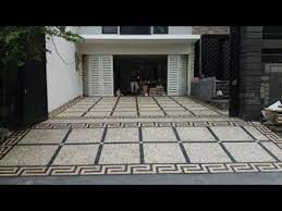 Desain garasi samping rumah minimalis 25. Desain Lantai Garasi Mobil Dari Batu Alam Youtube