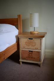 Rustic Wine Box Bedside Table Handmade Etsy Rustic Wine Box Wine Crate Furniture Rustic Bedside Table