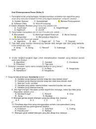 Download modul c2 pemrograman web kelas x 1 7. Soal Pemrograman Dasar Kelas 10 Semester 2 Beserta Jawabannya