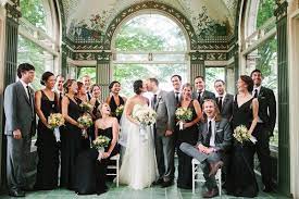 Bridal Party Black Bridal Parties Gray Wedding Party Black Bridesmaids