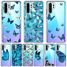 Discover 36 monarch butterfly designs on dribbble. Blue Butterfly Aesthetic Phone Case For Huawei Mate 10 20 30 P10 P20 P30 Lite Plus Pro Monarch Butterfly Clear Cover For Girls Phone Case Covers Aliexpress