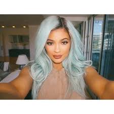 Kylie Jenner Light Blue Hair Frost Beautiful Amazing Jenner Hair Ice Blue Hair Hair Beauty